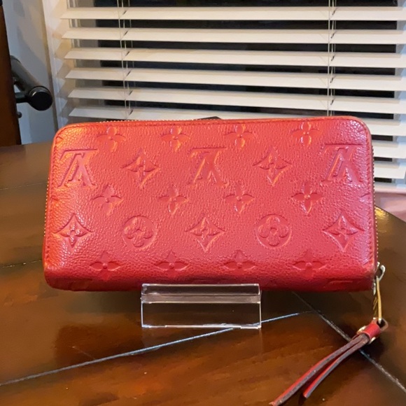 Louis Vuitton red Empreinte leather wallet- ALL INCLUSIVE and No Callouts - Picture 2 of 10